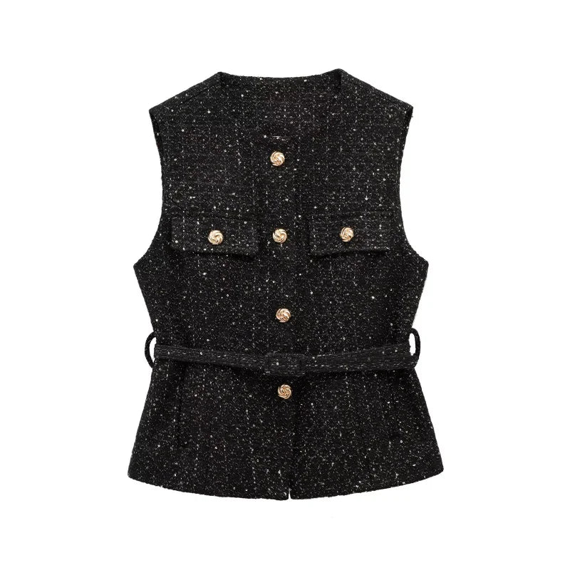 Noah Beaded Textured Vest