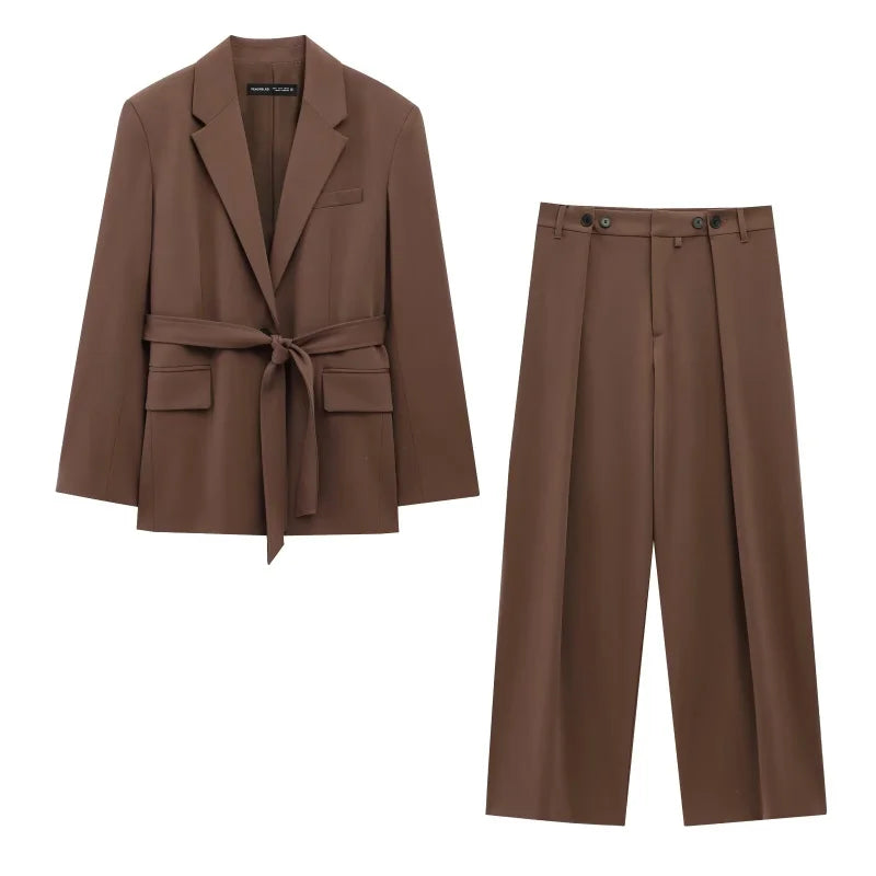 Emmy Brown Blazer & Pants