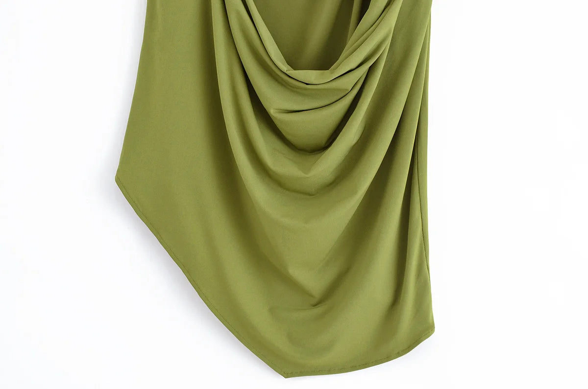 Amber Green Top and Pants Suit