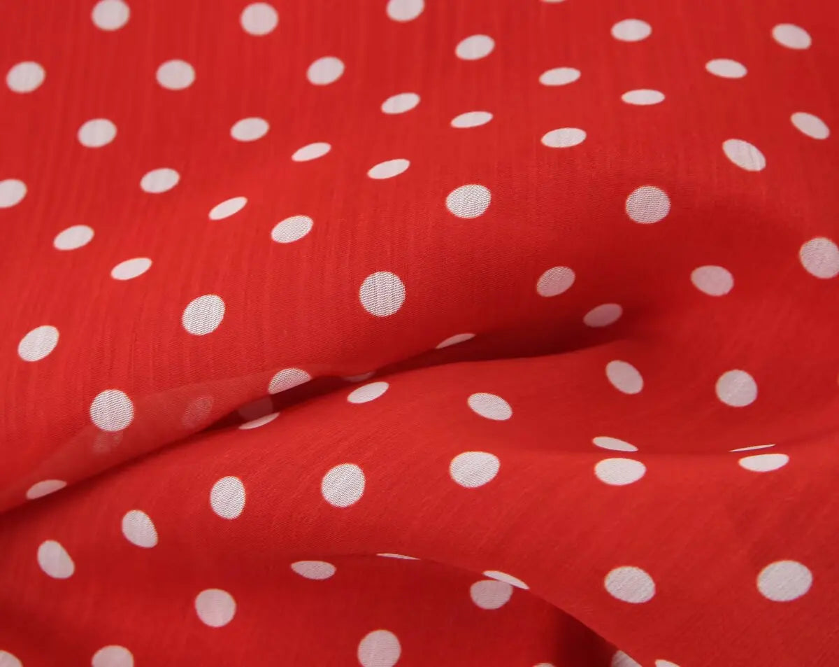 Nora Red Polka Dot Dress