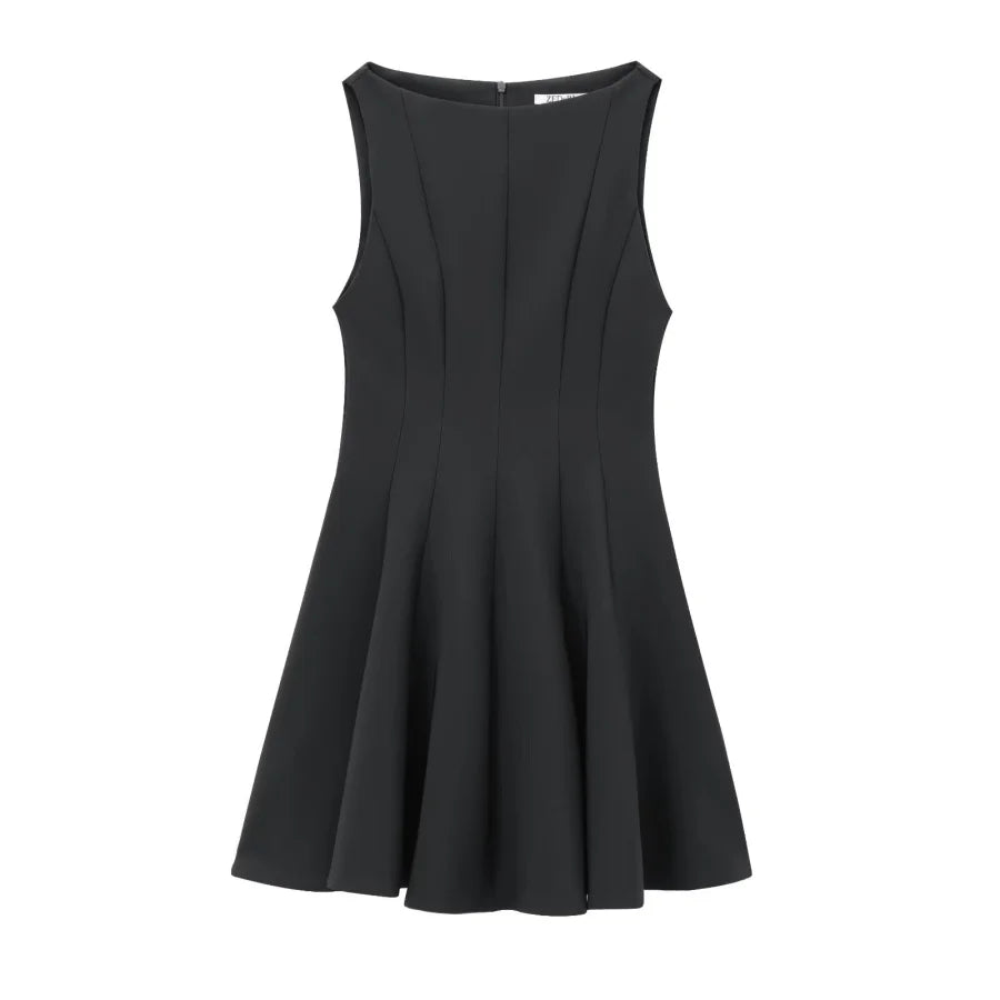 Clara Wide Swing Sleeveless Dress