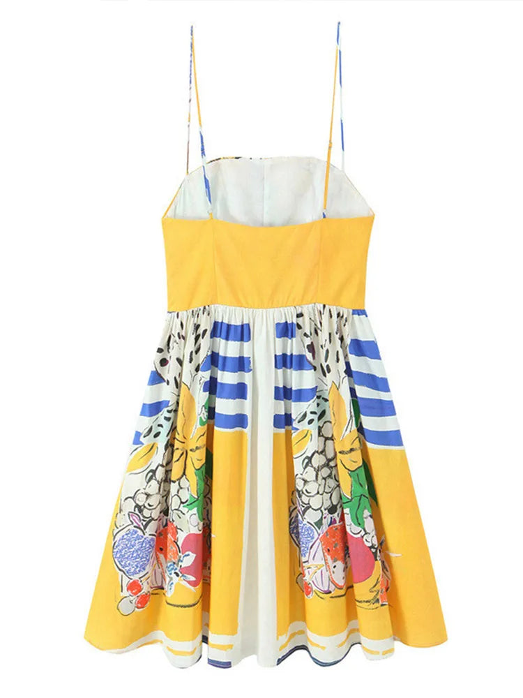Jenna Fruit Print Dress