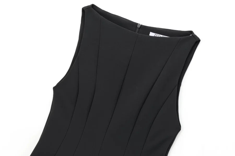 Clara Wide Swing Sleeveless Dress