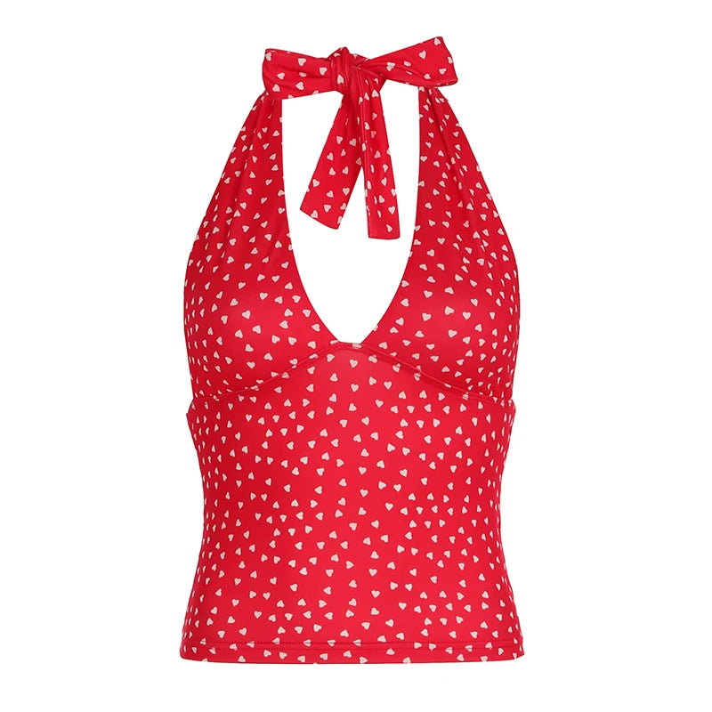 Milou Sweet Backless Blouses