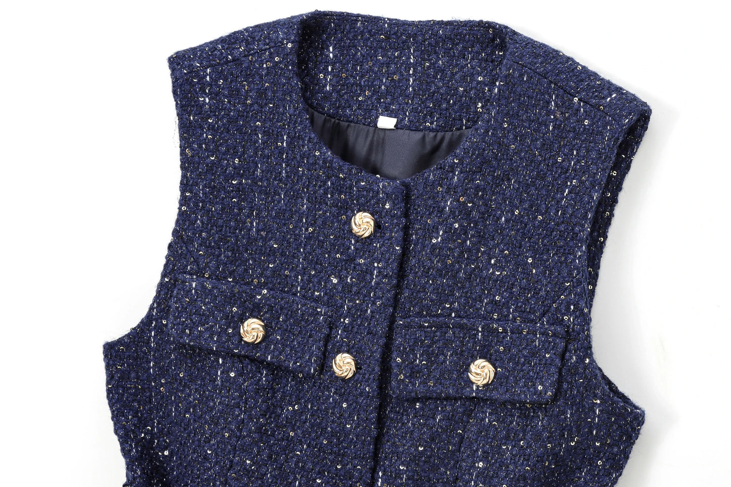 Noah Beaded Textured Vest