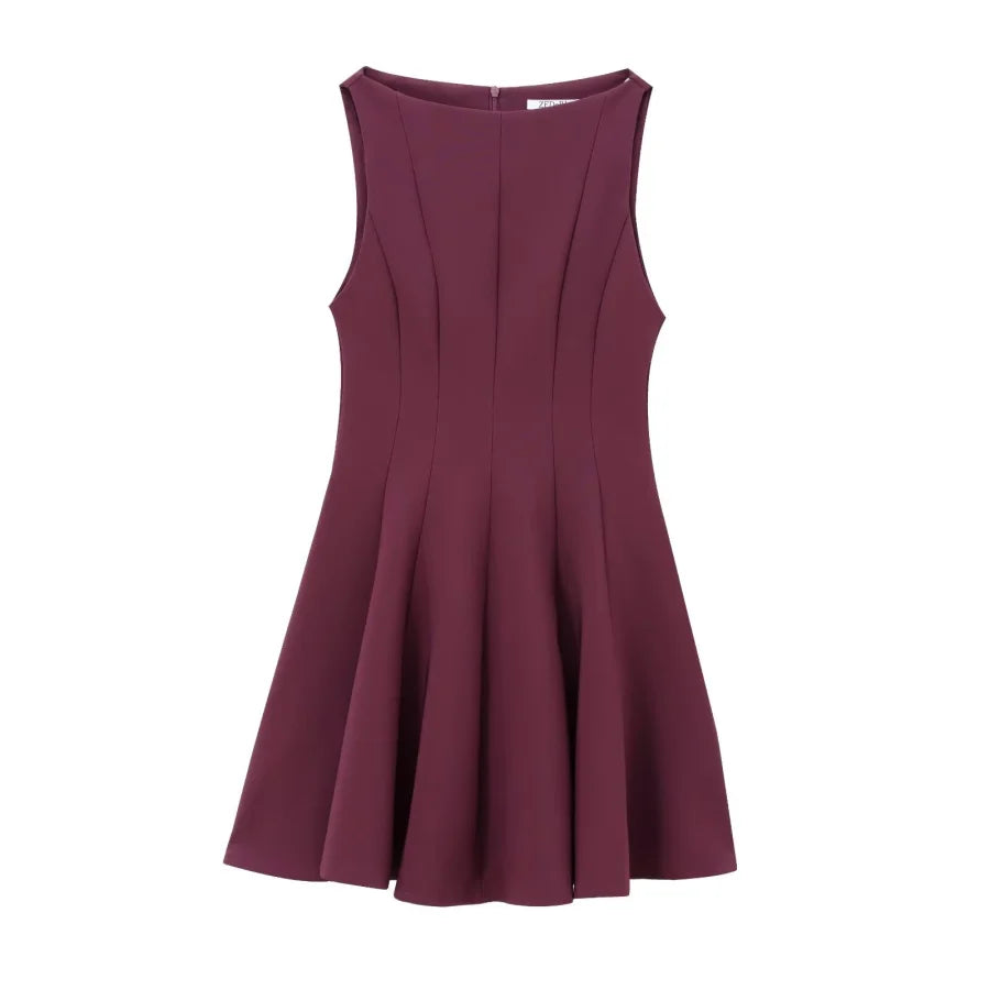 Clara Wide Swing Sleeveless Dress