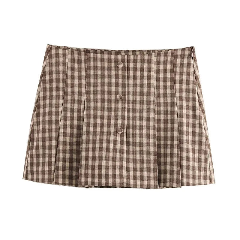 Clara Plaid Top