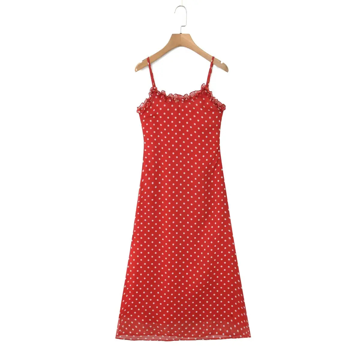 Nora Red Polka Dot Dress