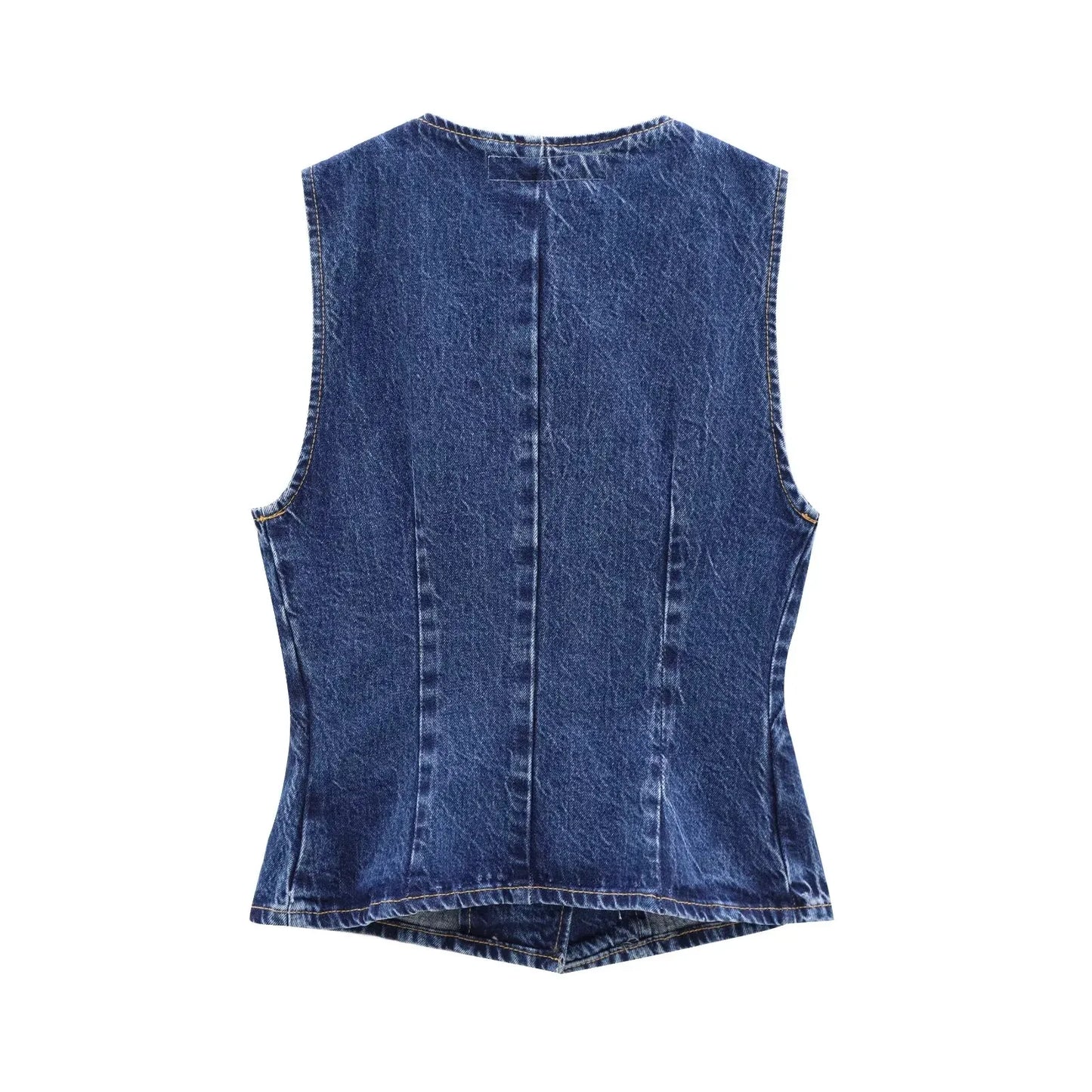 Lily Denim Sleeveless Vest