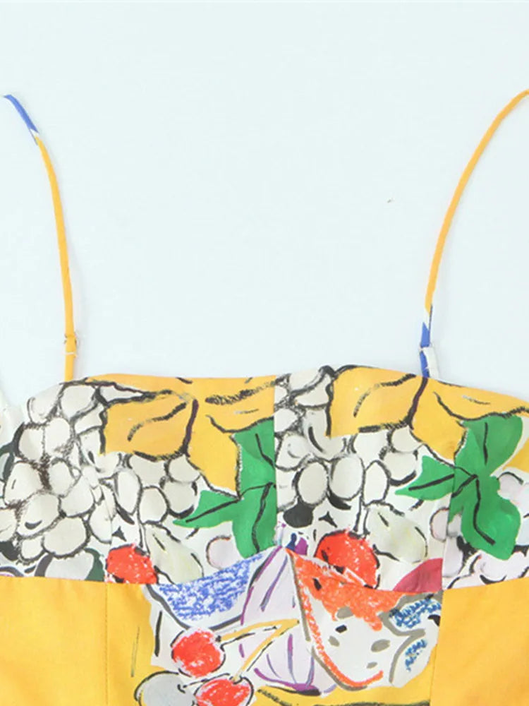 Jenna Fruit Print Dress