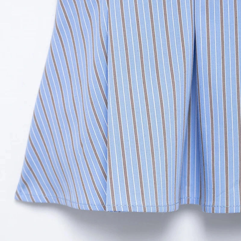 Julia Blue Striped Summer Top