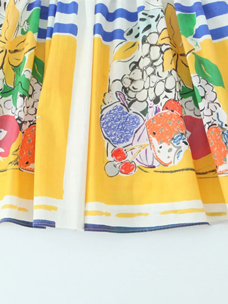 Jenna Fruit Print Dress