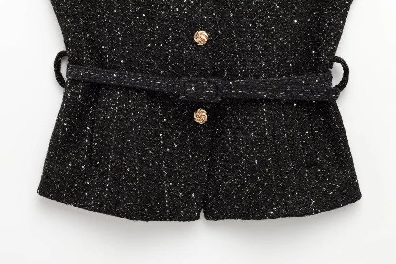 Noah Beaded Textured Vest
