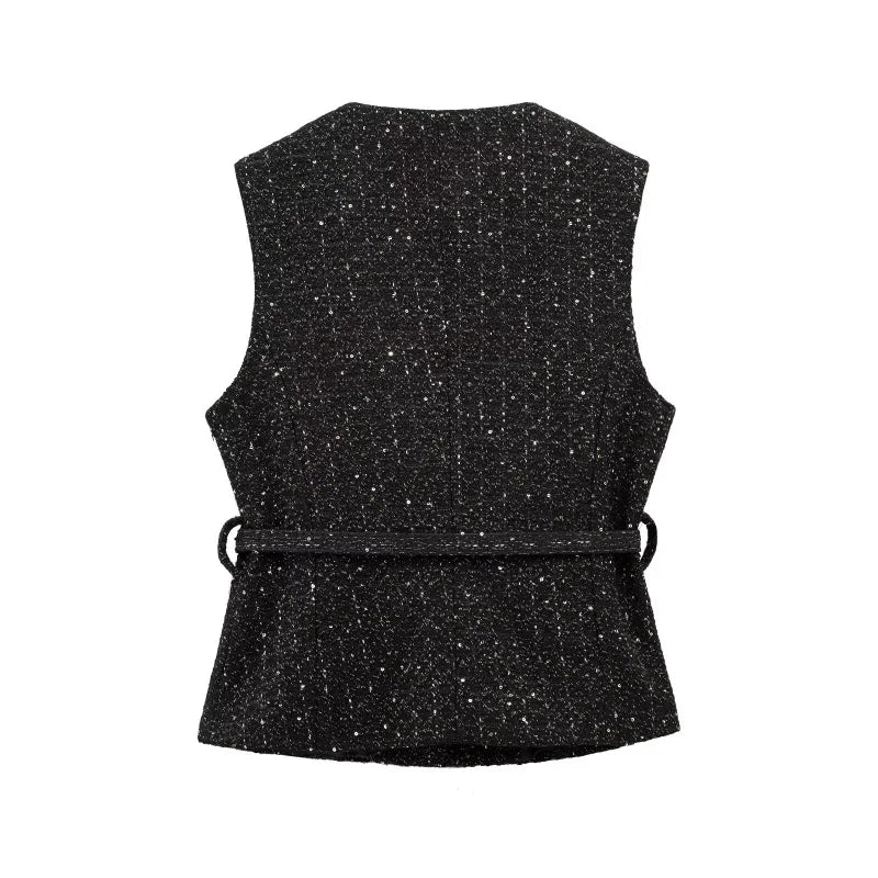 Noah Beaded Textured Vest