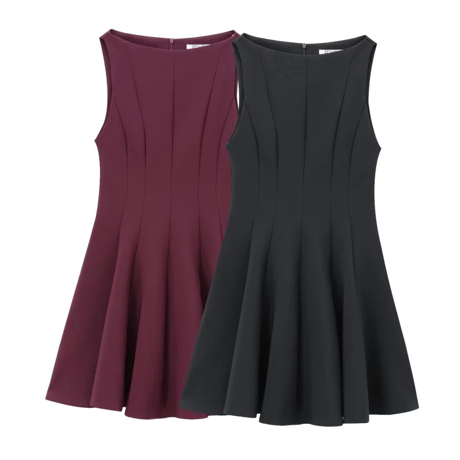 Clara Wide Swing Sleeveless Dress