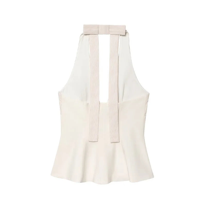 Evi Striped Halter Top