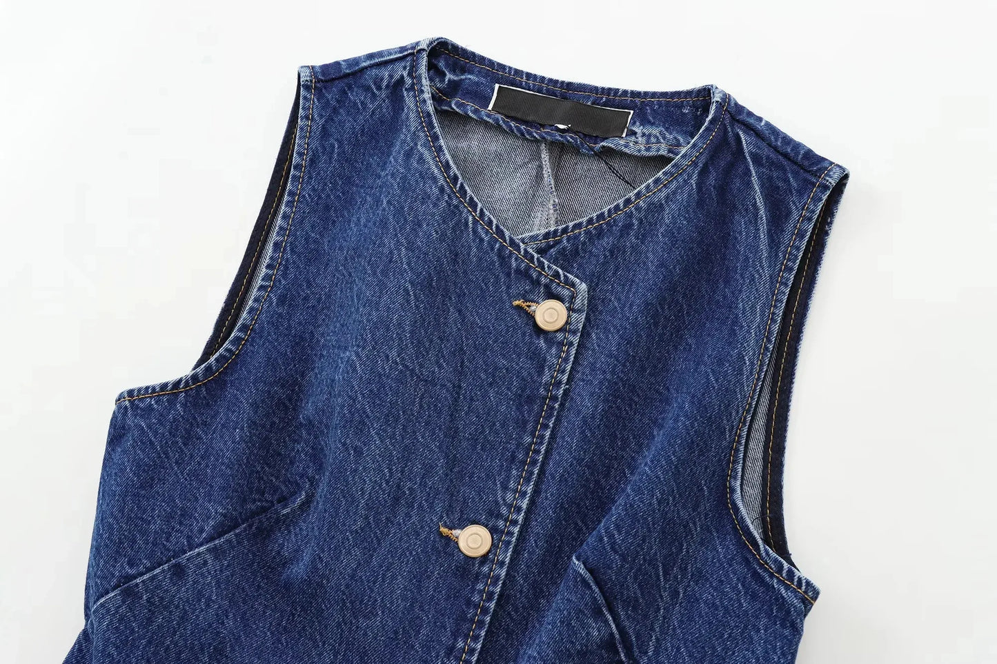 Lily Denim Sleeveless Vest