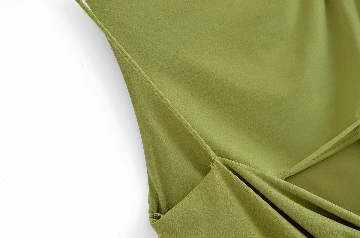 Amber Green Top and Pants Suit