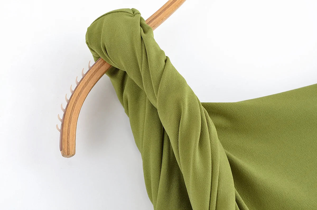 Amber Green Top and Pants Suit