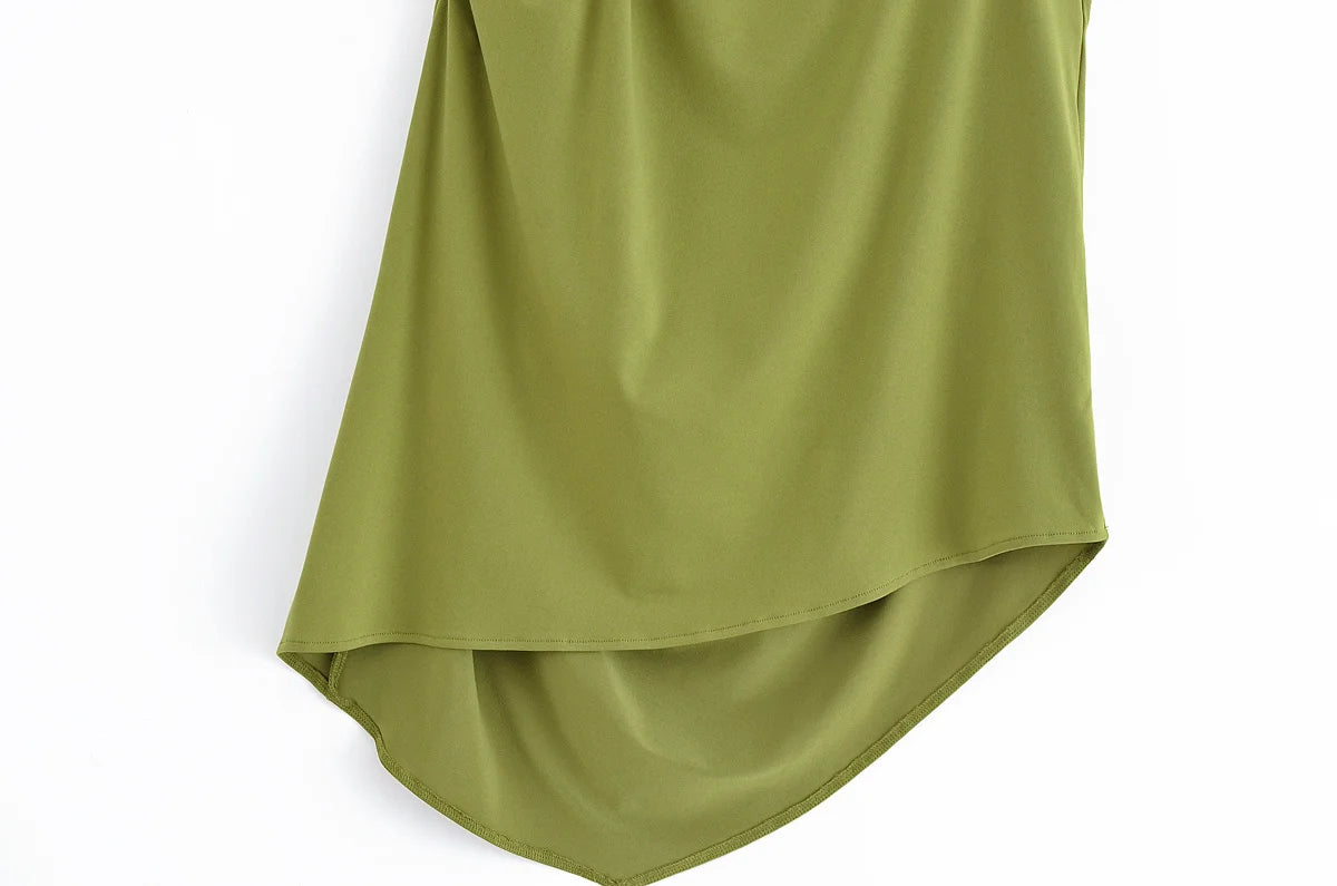 Amber Green Top and Pants Suit