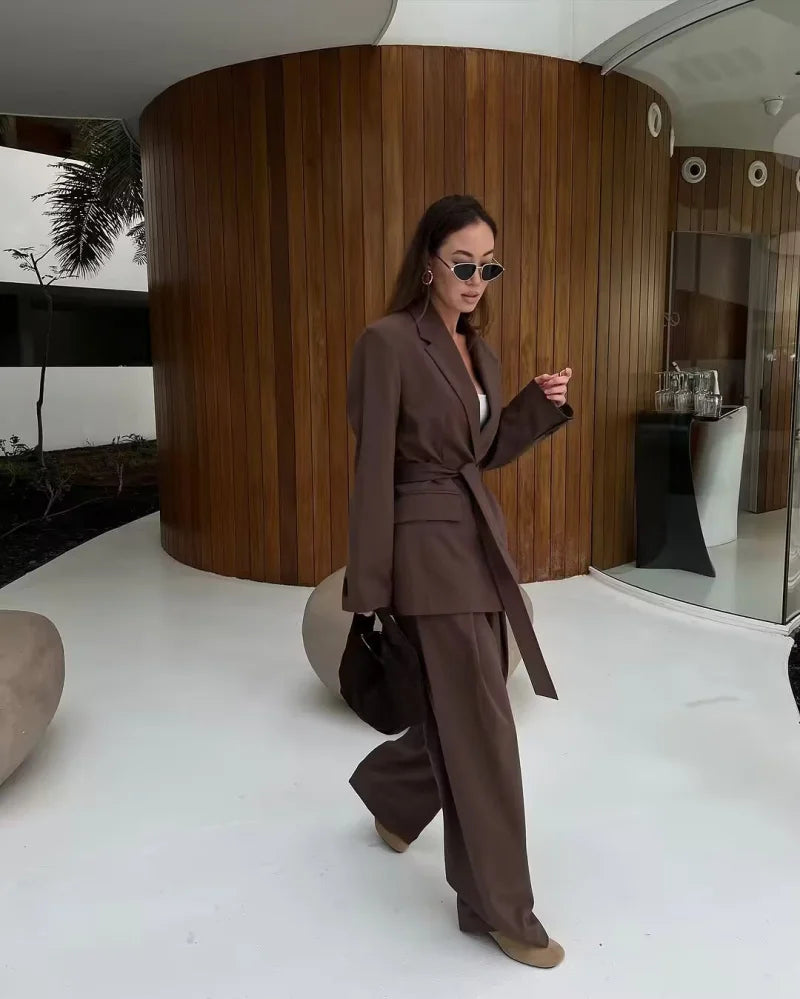 Emmy Brown Blazer & Pants