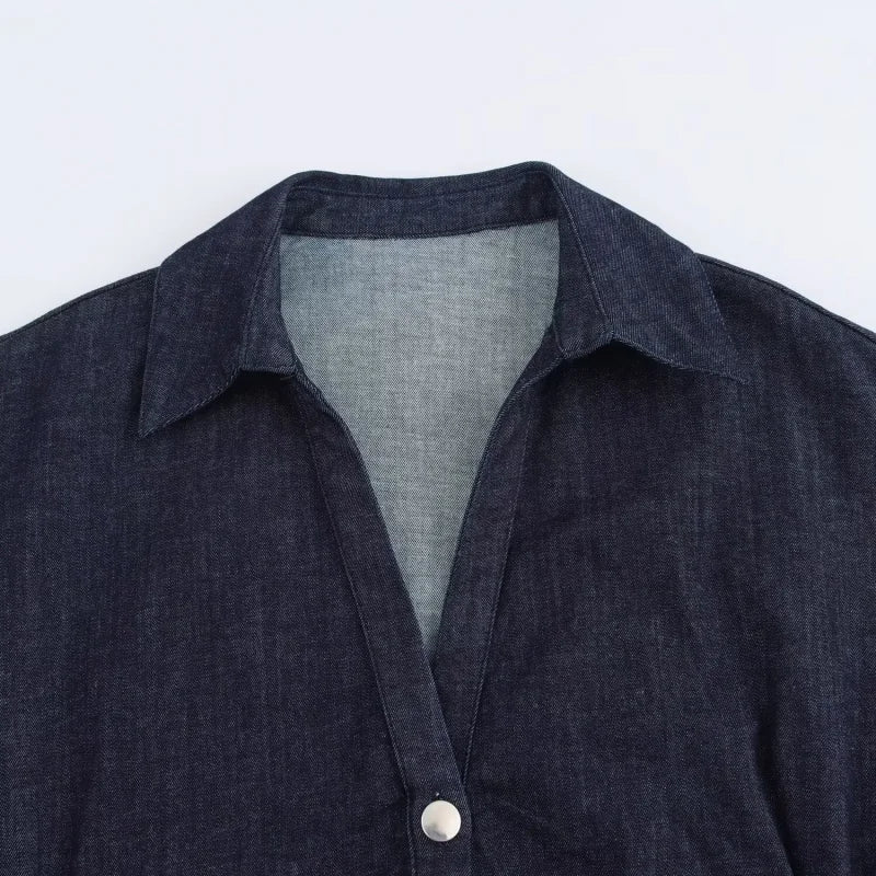 Kim Denim Long Dress