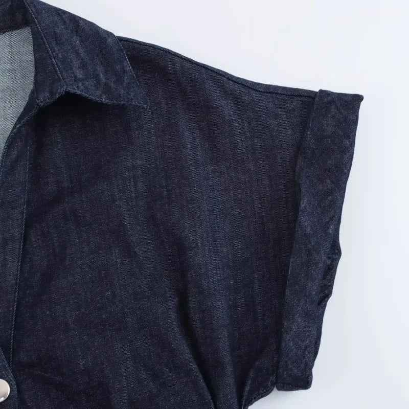 Kim Denim Long Dress