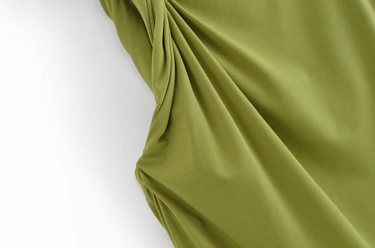 Amber Green Top and Pants Suit