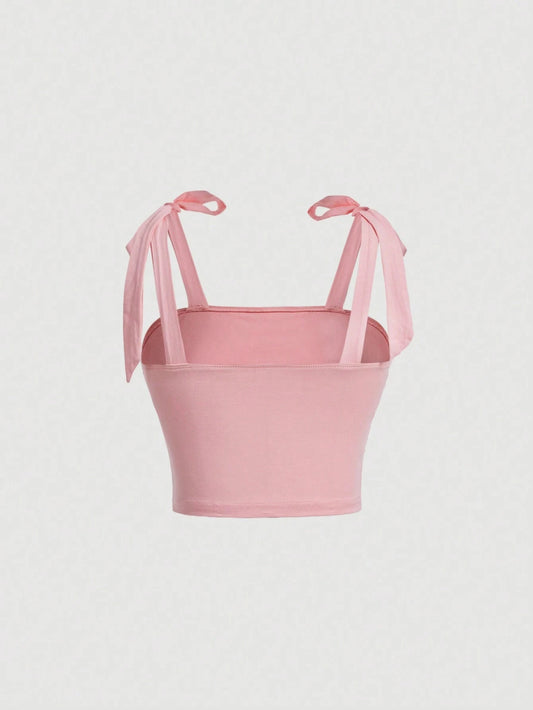 Anny Tie Shoulder Crop Top
