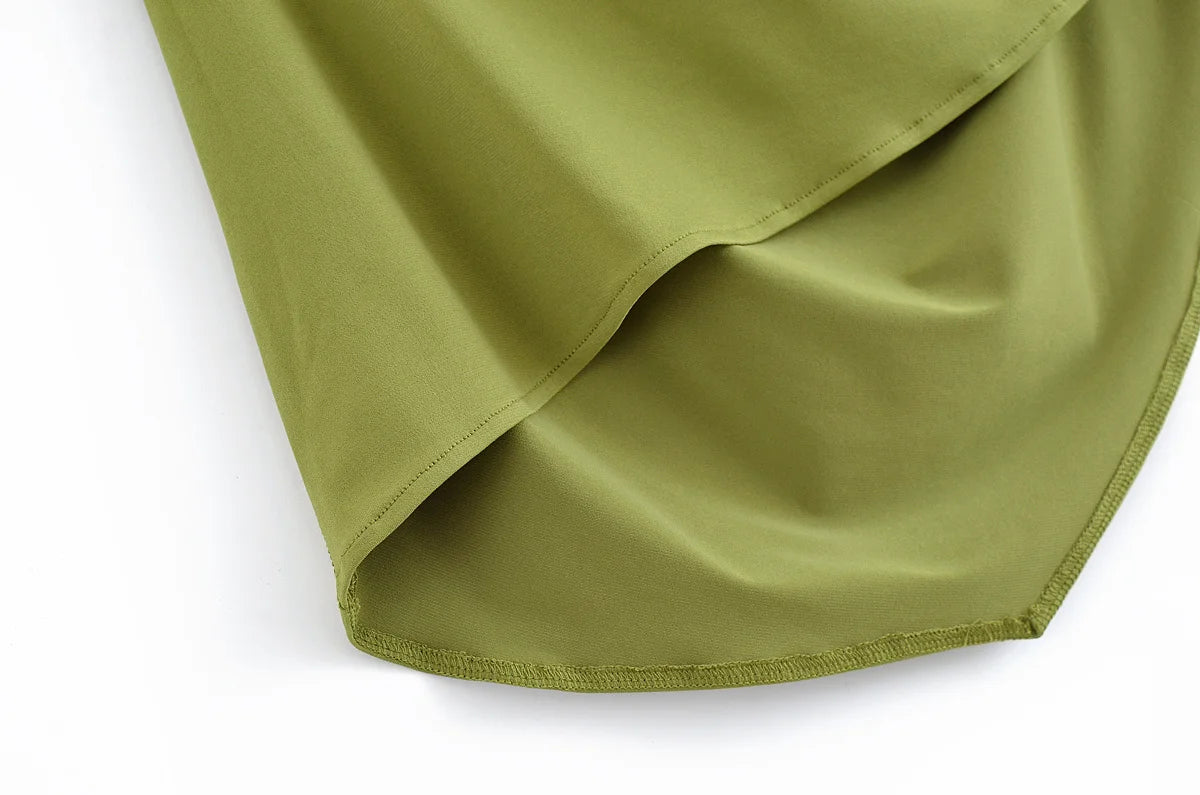 Amber Green Top and Pants Suit