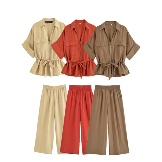 Suze Safari High Waist Set