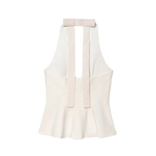 Evi Striped Halter Top