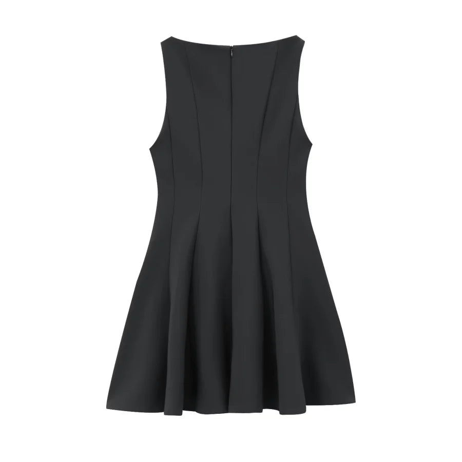 Clara Wide Swing Sleeveless Dress